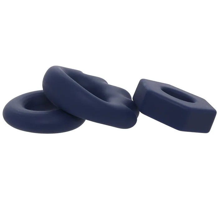 Lonzo Liquid Silicone Ring Set in Navy Blue Maia Female Sex Toys