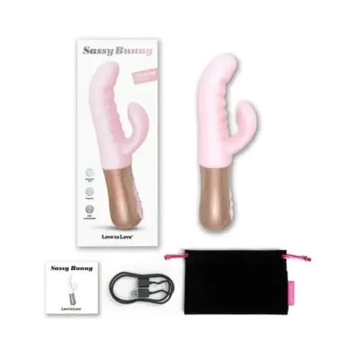 Love to Love Sassy Bunny Thrusting Rabbit Baby Pink Love To Love Vibrators Love to Love Sassy Bunny Thrusting Rabbit Baby Pink Love To Love Vibrators