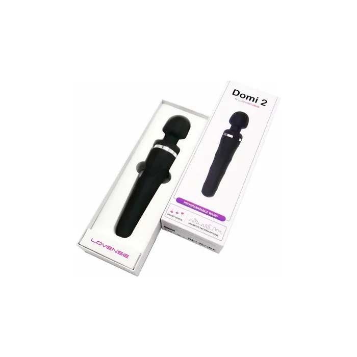 Lovense Vibrators Lovense Domi 2 Bluetooth Wand Black