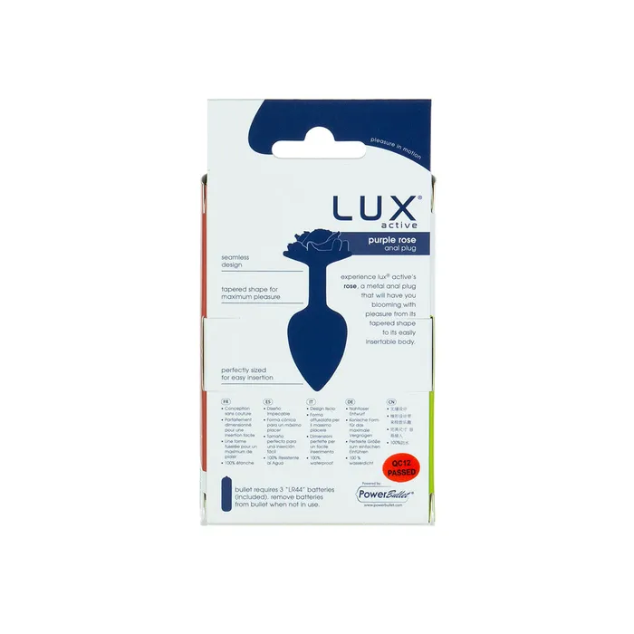 LUX active 3 Rose Anal Plug Purple Lux Active Anal