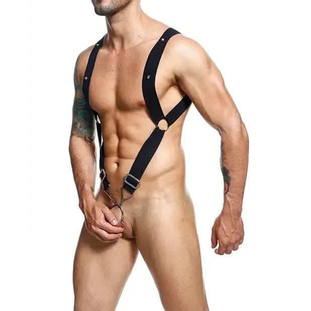 Male Basics Anal Male Basics Dngeon Straight Back Harness Black Os Male Basics Anal Male Basics Dngeon Straight Back Harness Black Os