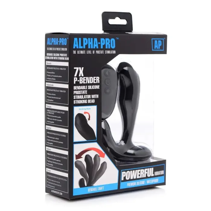 Male Sex Toys AlphaPro 7X PBENDER Bendable Prostate Stimulator with Stroking Bead AlphaPro Male Sex Toys AlphaPro 7X PBENDER Bendable Prostate Stimulator with Stroking Bead AlphaPro