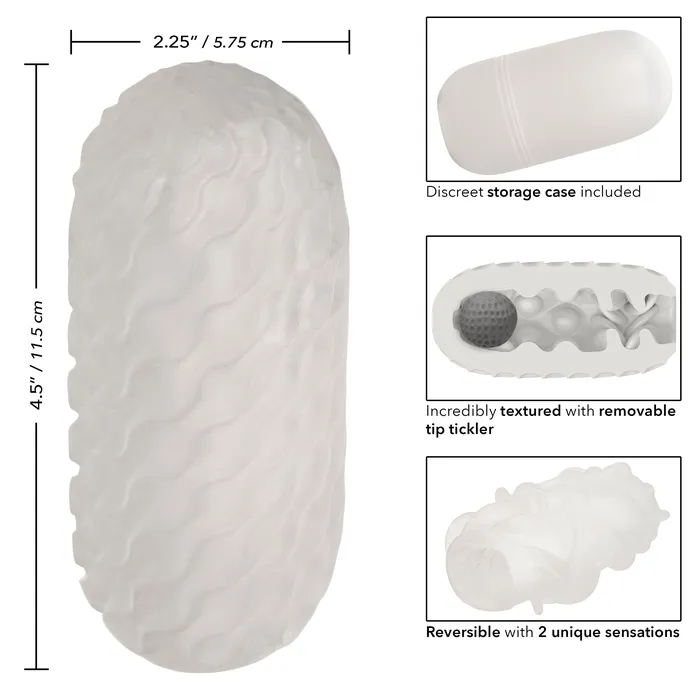 Male Sex Toys CaleXOtics Boundless Reversible Squishy Ball Stroker CalExotics