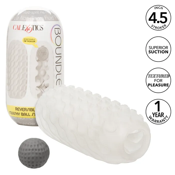 Male Sex Toys CaleXOtics Boundless Reversible Squishy Ball Stroker CalExotics