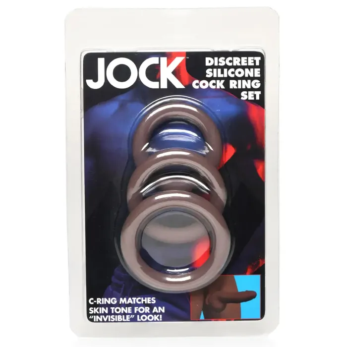 Male Sex Toys Curve Toys Discreet Silicone Cock Ring Set Dark