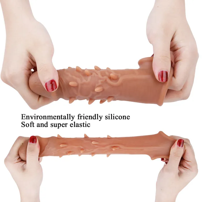 Male Sex Toys Dear Rabbits M2 Barb 2 Extra Inches Penis Extender with Ball Loop