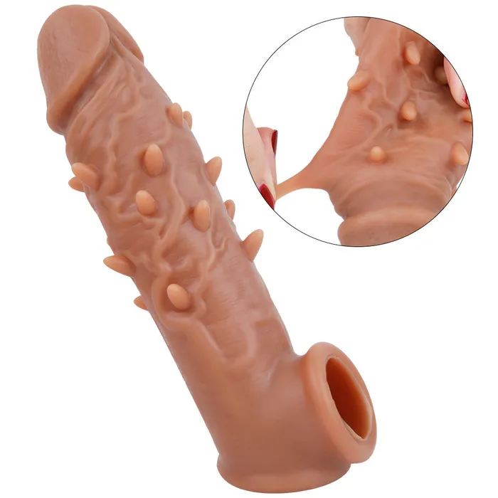 Male Sex Toys Dear Rabbits M2 Barb 2 Extra Inches Penis Extender with Ball Loop