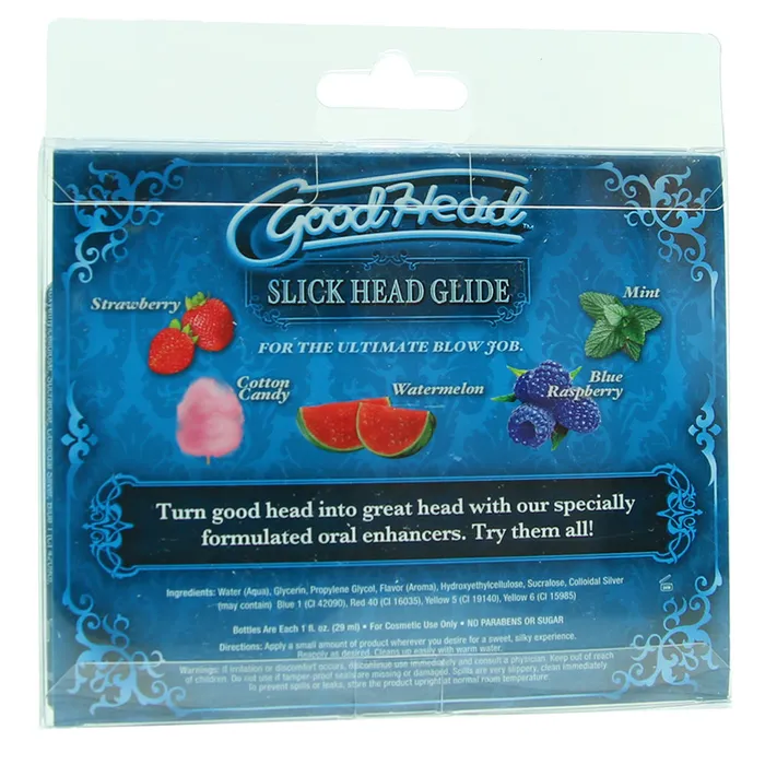 Male Sex Toys GoodHead Slick Head Glide 5 Pack in 1oz x5 Doc Johnson Male Sex Toys GoodHead Slick Head Glide 5 Pack in 1oz x5 Doc Johnson