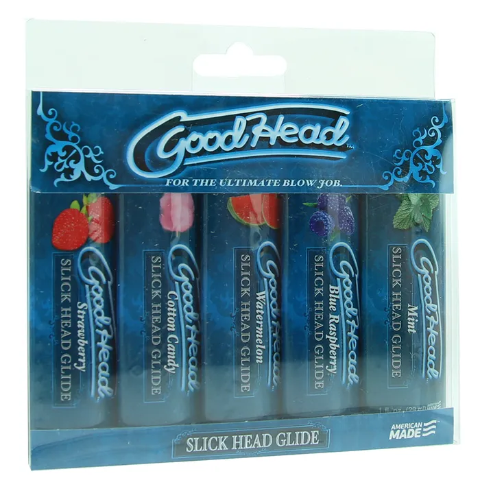 Male Sex Toys GoodHead Slick Head Glide 5 Pack in 1oz x5 Doc Johnson Male Sex Toys GoodHead Slick Head Glide 5 Pack in 1oz x5 Doc Johnson