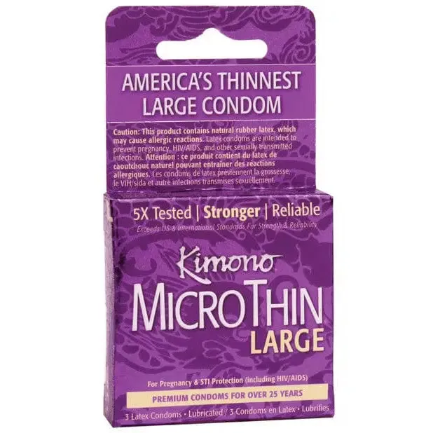 Male Sex Toys Kimono Kimono MicroThin Large Condom