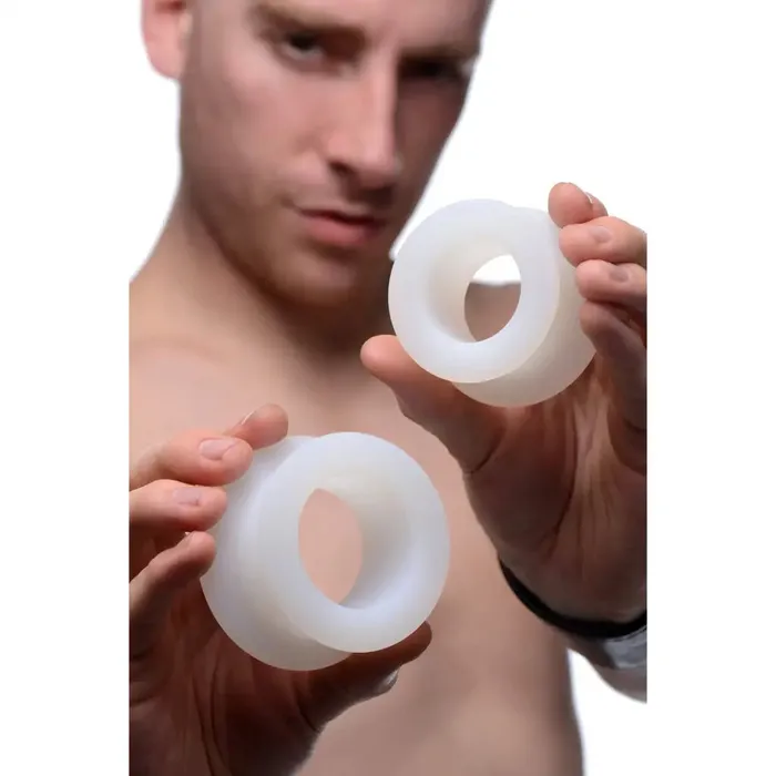 Male Sex Toys Master Series Stretch Master 2 Piece Training Silicone Ass Grommet Set Male Sex Toys Master Series Stretch Master 2 Piece Training Silicone Ass Grommet Set