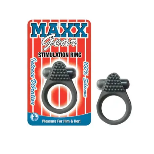 Male Sex Toys Novelties By Nasswalk Maxx Gear Stimulation Ring Black