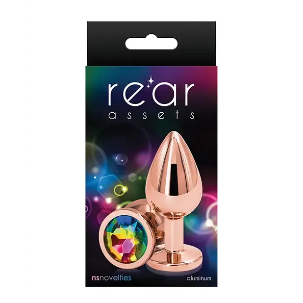 Male Sex Toys NS Novelties Rear Assets Rose Gold Anal Plug with Jewel Male Sex Toys NS Novelties Rear Assets Rose Gold Anal Plug with Jewel