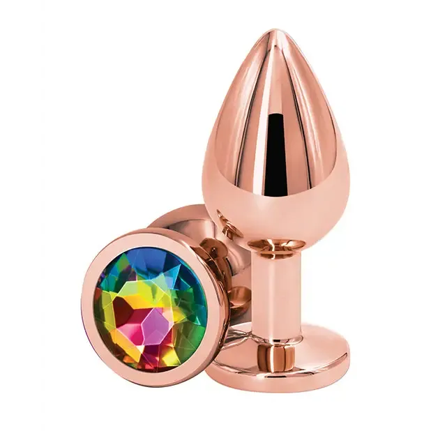 Male Sex Toys NS Novelties Rear Assets Rose Gold Anal Plug with Jewel Male Sex Toys NS Novelties Rear Assets Rose Gold Anal Plug with Jewel