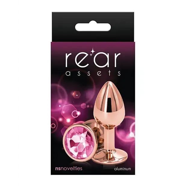 Male Sex Toys NS Novelties Rear Assets Rose Gold Anal Plug with Jewel Male Sex Toys NS Novelties Rear Assets Rose Gold Anal Plug with Jewel