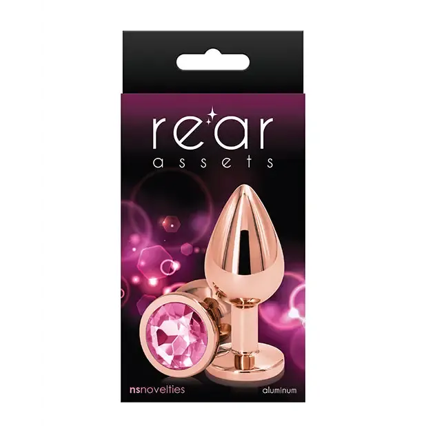 Male Sex Toys NS Novelties Rear Assets Rose Gold Anal Plug with Jewel Male Sex Toys NS Novelties Rear Assets Rose Gold Anal Plug with Jewel