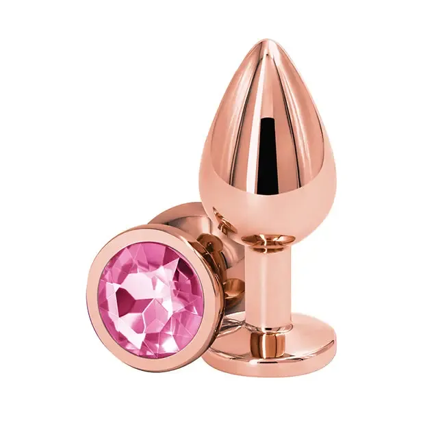 Male Sex Toys NS Novelties Rear Assets Rose Gold Anal Plug with Jewel Male Sex Toys NS Novelties Rear Assets Rose Gold Anal Plug with Jewel