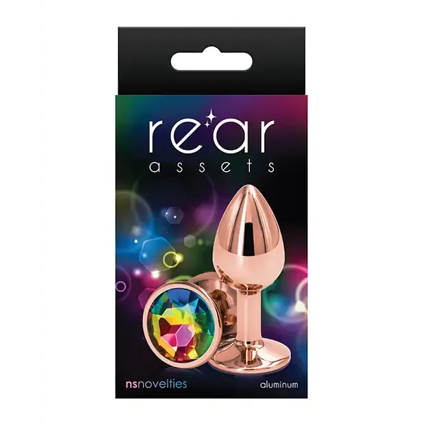 Male Sex Toys NS Novelties Rear Assets Rose Gold Anal Plug with Jewel Male Sex Toys NS Novelties Rear Assets Rose Gold Anal Plug with Jewel
