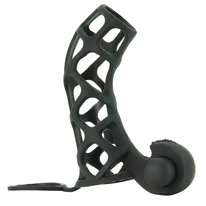 Male Sex Toys Pipedream Extreme Silicone Power Cage in Black