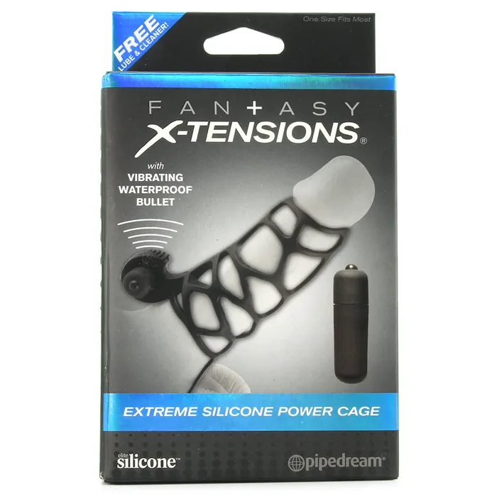 Male Sex Toys Pipedream Extreme Silicone Power Cage in Black Male Sex Toys Pipedream Extreme Silicone Power Cage in Black