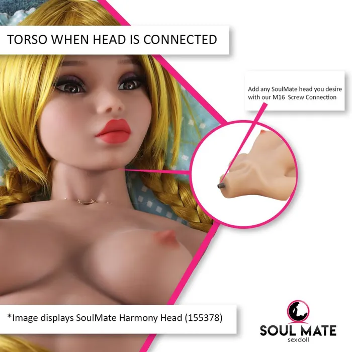 Male Sex Toys SoulMate Dolls Teagan Head With Sex Doll Torso Light Brown SoulMate Dolls