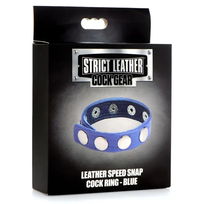 Male Sex Toys Strict Leather Leather Speed Snap Cock Ring