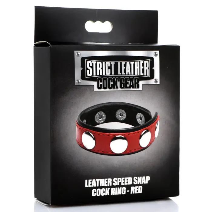 Male Sex Toys Strict Leather Leather Speed Snap Cock Ring