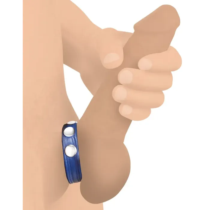 Male Sex Toys Strict Leather Leather Speed Snap Cock Ring