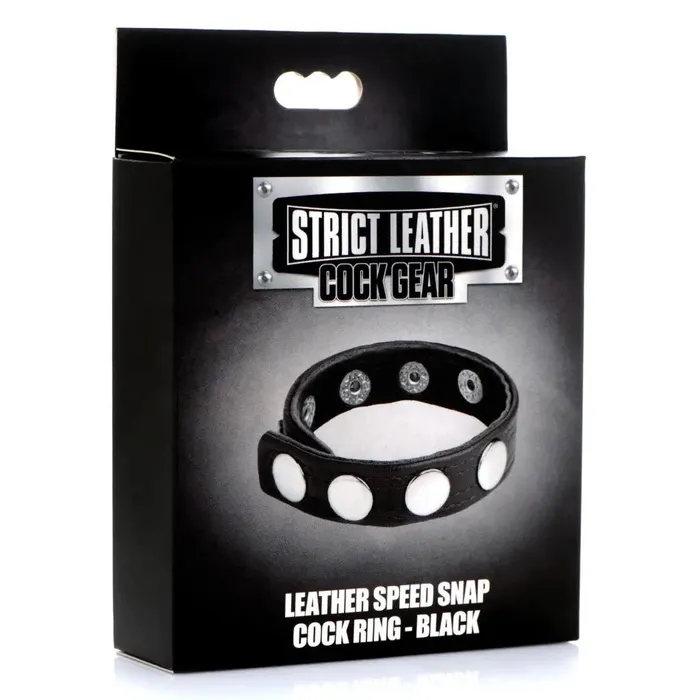 Male Sex Toys Strict Leather Leather Speed Snap Cock Ring