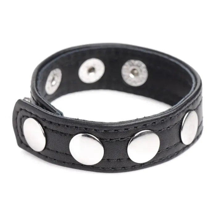 Male Sex Toys Strict Leather Leather Speed Snap Cock Ring