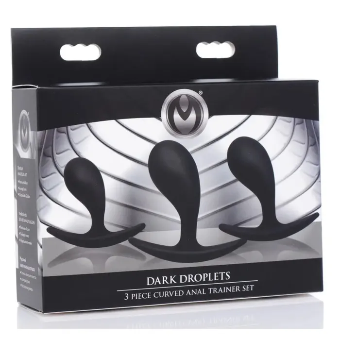 Master Series Anal Dark Droplets 3 Piece Curved Silicone Anal Trainer Set Master Series Anal Dark Droplets 3 Piece Curved Silicone Anal Trainer Set