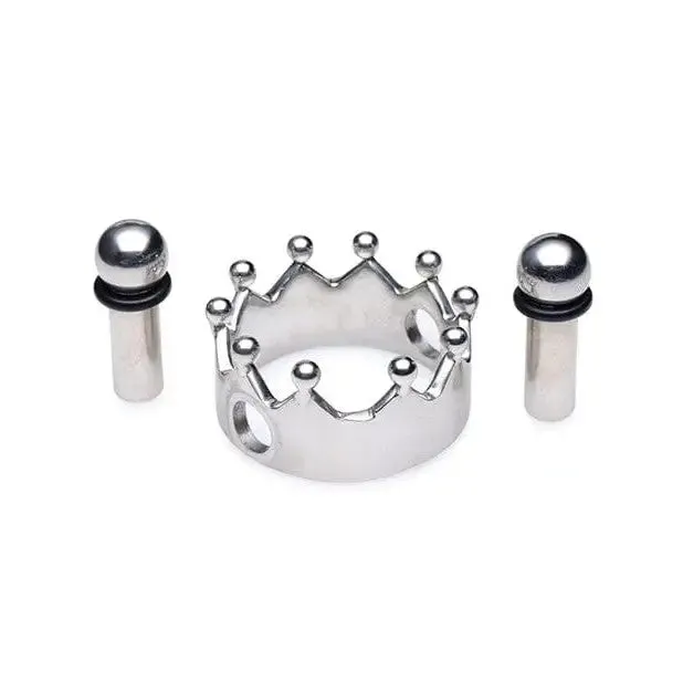 Master Series Anal Master Series Crowned Magnetic Nipple Clamps Silver Master Series Anal Master Series Crowned Magnetic Nipple Clamps Silver