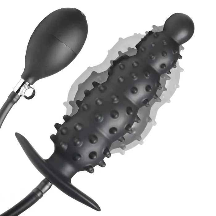 Master Series Male Sex Toys Ass Puffer Nubbed Inflatable Silicone Anal Plug Master Series Male Sex Toys Ass Puffer Nubbed Inflatable Silicone Anal Plug