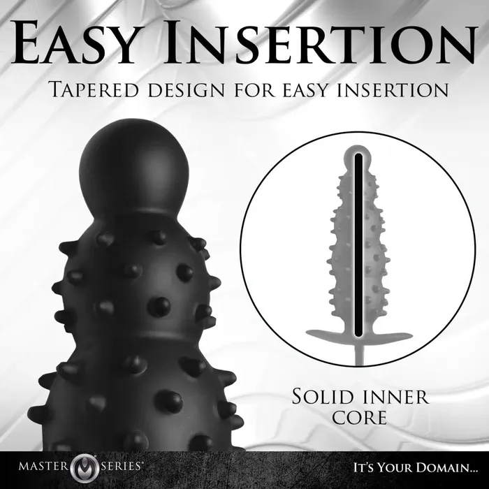 Master Series Male Sex Toys Ass Puffer Nubbed Inflatable Silicone Anal Plug