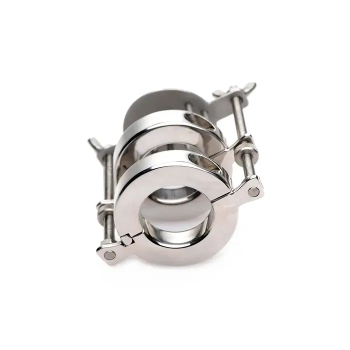 Master Series Male Sex Toys Stainless Steel Spiked Cbt Ball Stretcher And Crusher Master Series Male Sex Toys Stainless Steel Spiked Cbt Ball Stretcher And Crusher
