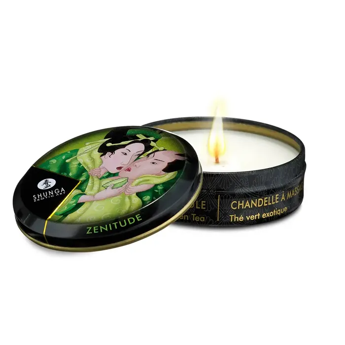 Mini Massage Candle Zenitude Exotic Green Tea 1 Oz Shunga Couples Mini Massage Candle Zenitude Exotic Green Tea 1 Oz Shunga Couples