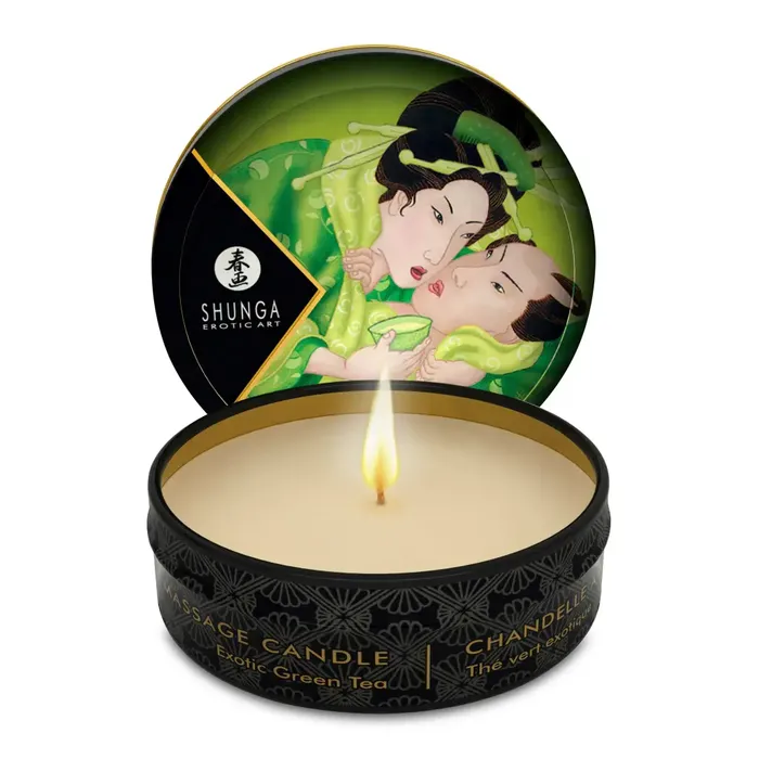 Mini Massage Candle Zenitude Exotic Green Tea 1 Oz Shunga Couples Mini Massage Candle Zenitude Exotic Green Tea 1 Oz Shunga Couples