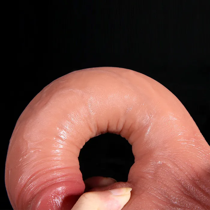Modi L92 Large Top Realistic Soft Skin Texture Liquid Silicone Strong Suction Cup Dildo with Big Balls 10 Inch Dildos