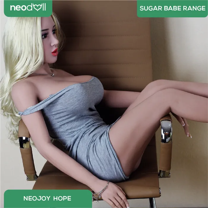 Neodoll Sugar Babe Male Sex Toys Neodoll Sugar babe Hope Realistic Sex Doll Gel Breast Uterus 158cmTan