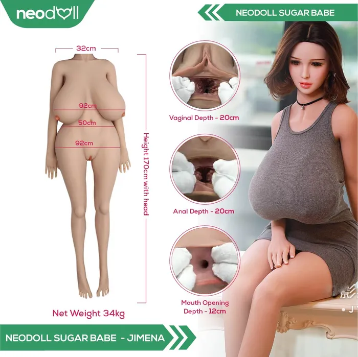 Neodoll Sugar Babe Male Sex Toys Neodoll Sugar Babe Jimena Realistic Sex Doll Uterus 170cm Natural Neodoll Sugar Babe Male Sex Toys Neodoll Sugar Babe Jimena Realistic Sex Doll Uterus 170cm Natural