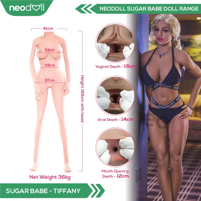 Neodoll Sugar Babe Male Sex Toys Neodoll Sugar Babe Tiffany Realistic Sex Doll 166cm Tan