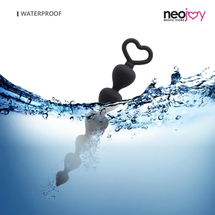 Neojoy Anal Neojoy Love Anal Beads Silicone Black 69 inch 1745cm