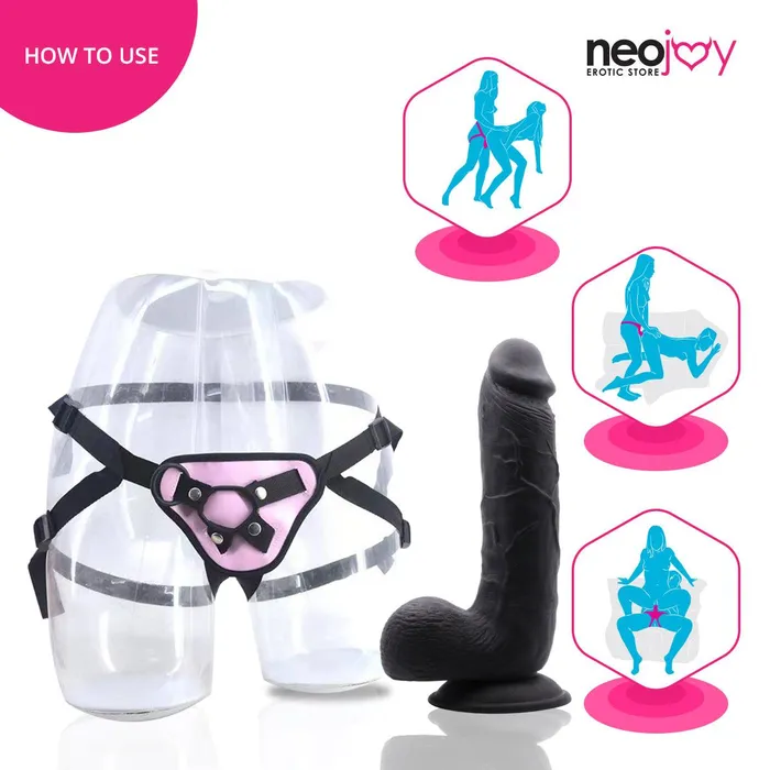 Neojoy Chubby Dildo With StrapOn Dong 2134cm 84 inch Neojoy Female Sex Toys