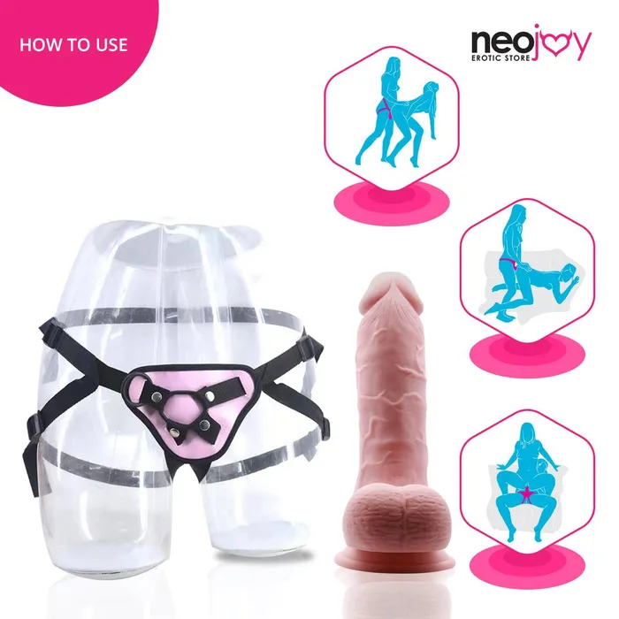 Neojoy Chubby Dildo With StrapOn Dong 2134cm 84 inch Neojoy Female Sex Toys