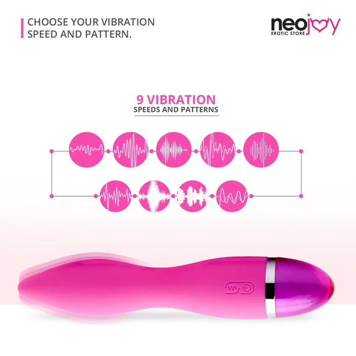 Neojoy NeoJoy 9 Function Vibrator Silicon USB Rechargeable Female Sex Toys