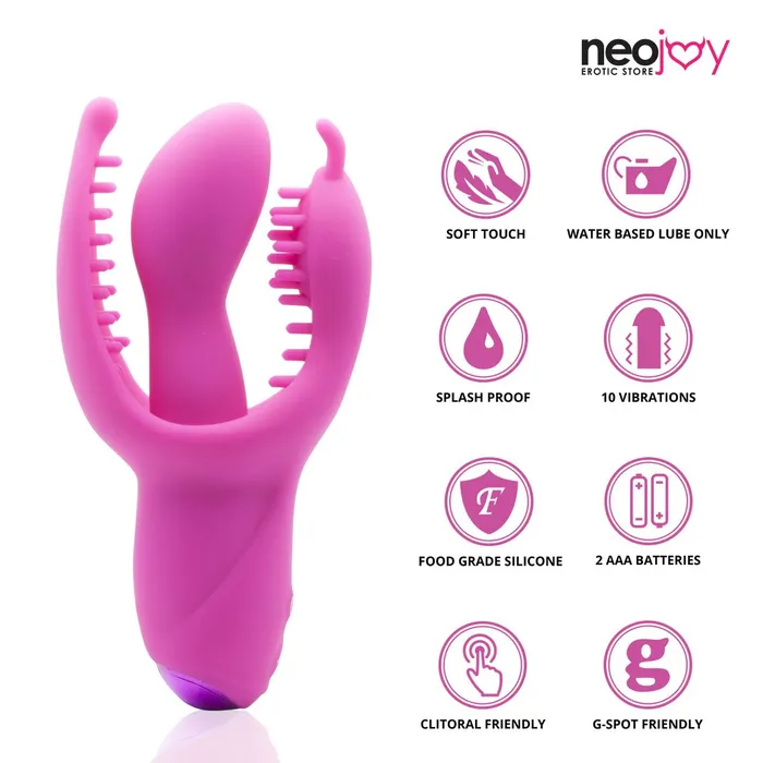 Neojoy Neojoy Gspot 10 Vibration functions Silicone Clitoral Stimulator Pink Vibrators