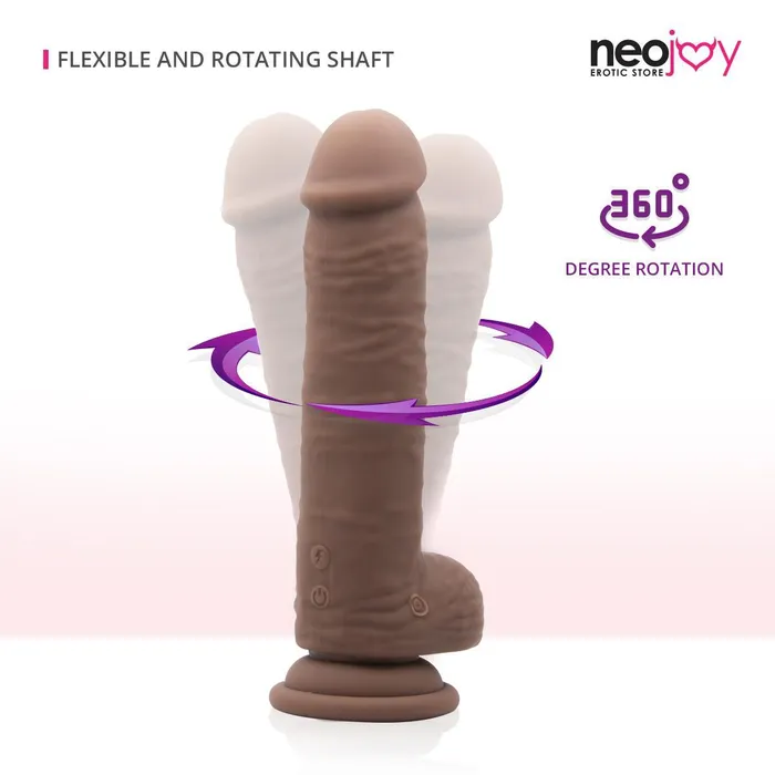 Neojoy Neojoy Mr Vibes Skinlike Realistic Vibrating Dildo With A Strong Suction Cup Brown 20cm 79 inch Female Sex Toys