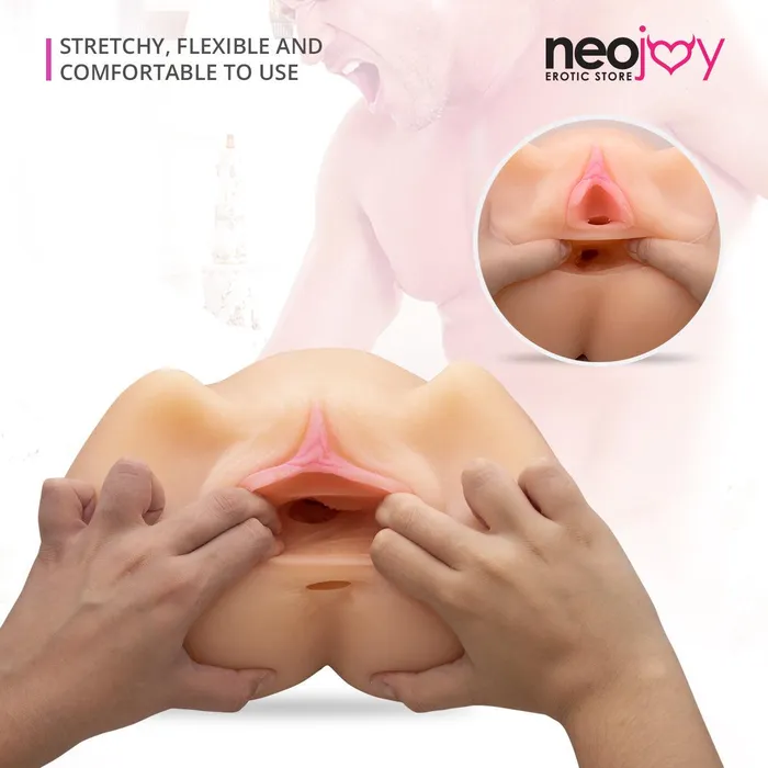 Neojoy Sex Doll TPE Realistic Vibrating Vagina Ass Male Masturbator Medium 6Kg Neojoy Male Sex Toys