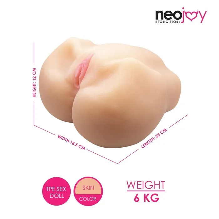 Neojoy Sex Doll TPE Realistic Vibrating Vagina Ass Male Masturbator Medium 6Kg Neojoy Male Sex Toys