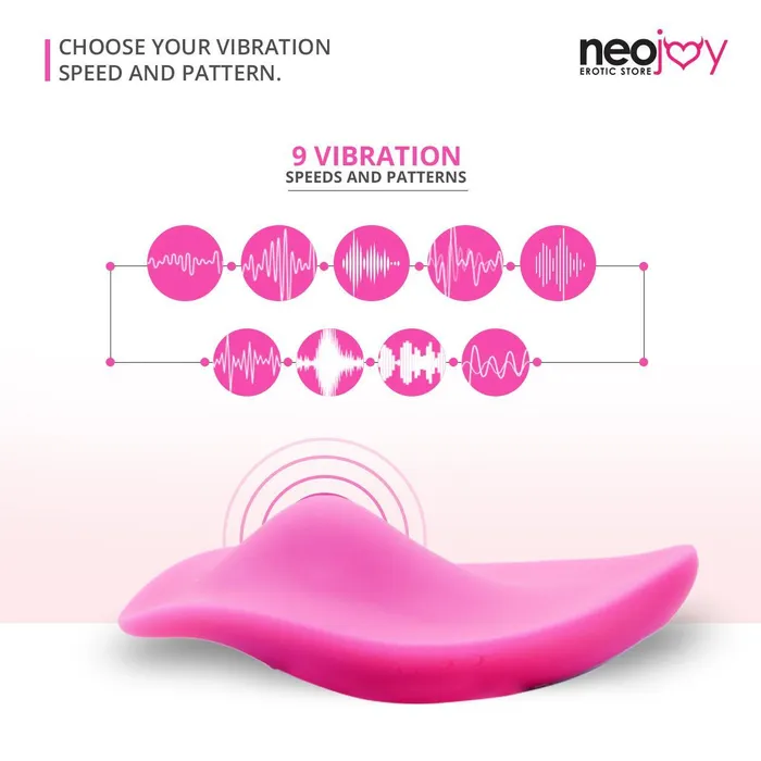 Neojoy Vibrators NeoJoy Leaf Vibrator Silicon 9 Vibration Function USB Rechargeable Pink